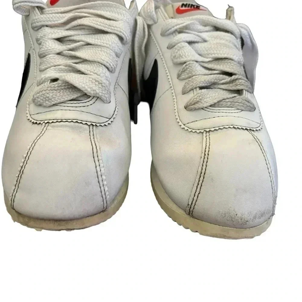 Womens Nike CORTEZ 'WHITE BLACK LIGHT PHOTO BLUE' Size 8.5 - Picture 6 of 8